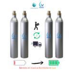 Servizio di ricarica 2 bombolette co2 da 425gr E290 Anidride Carbonica